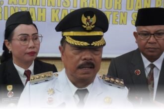 Foto : Bupati Sanggau, Di Dampingi Wakil Bupati dan Sekda